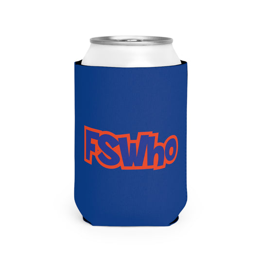 Can Cooler Sleeve FSWho Blue Lettering